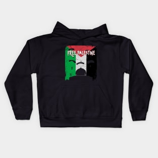 free palestine ban israel Kids Hoodie